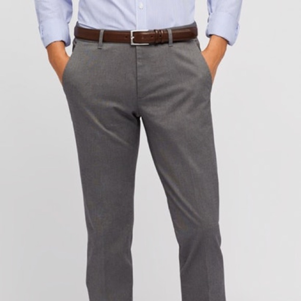 Men’s Grey Yarn dye J. Crew Dress Pants